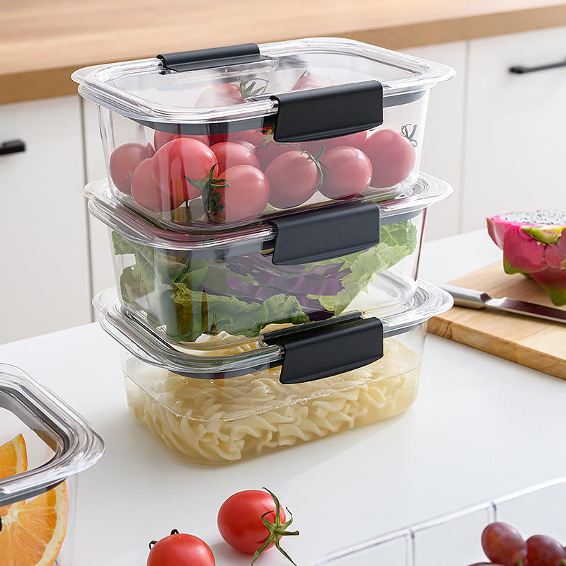 SPECKLES® 1200ML Air Tight Plastic Container Storage Set Fridge Storage Boxes, Kitchen Accessories Set Organization & Kitchen Storage