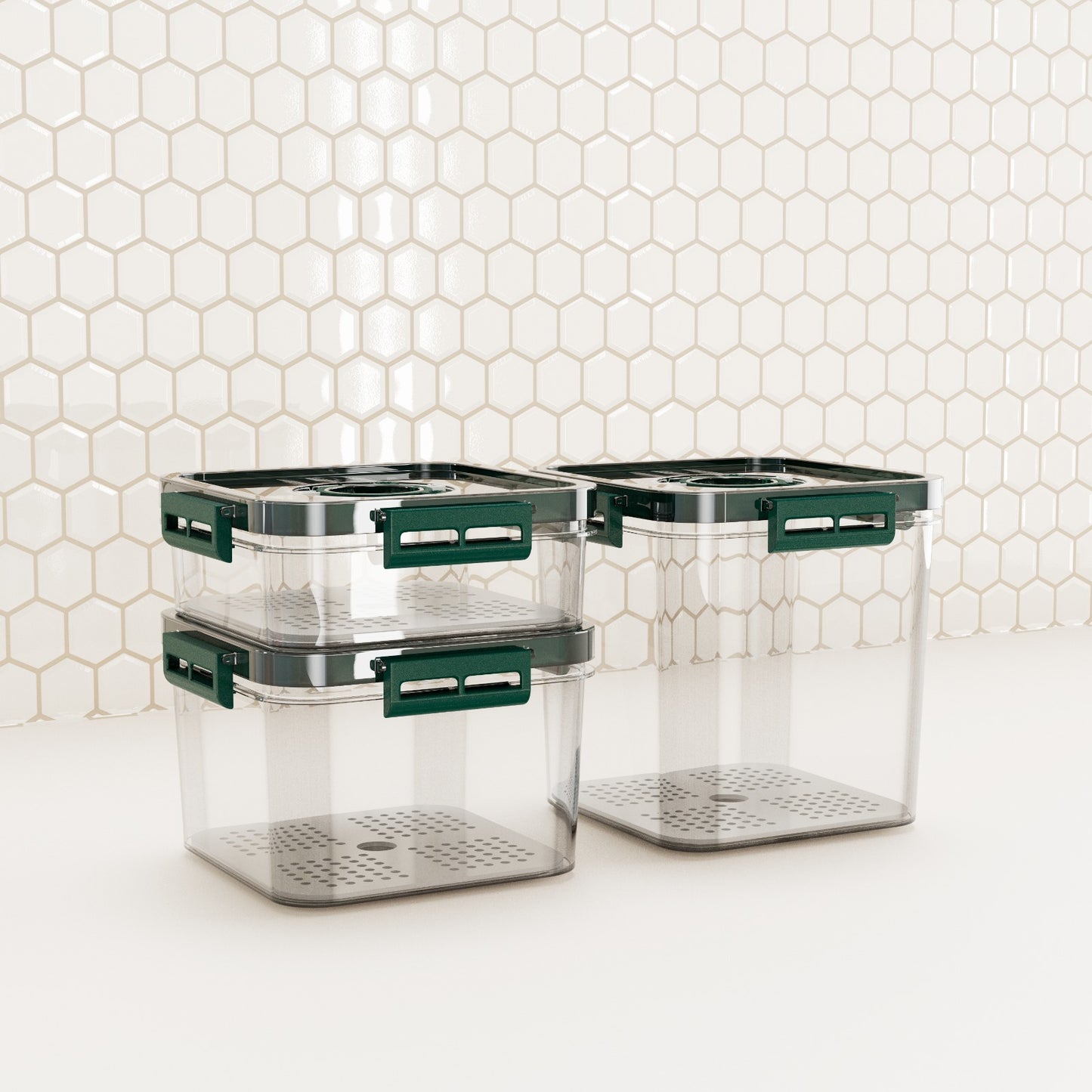 SPECKLES® Air Tight Container World's First BPA Free Plastic Fridge Storage Container