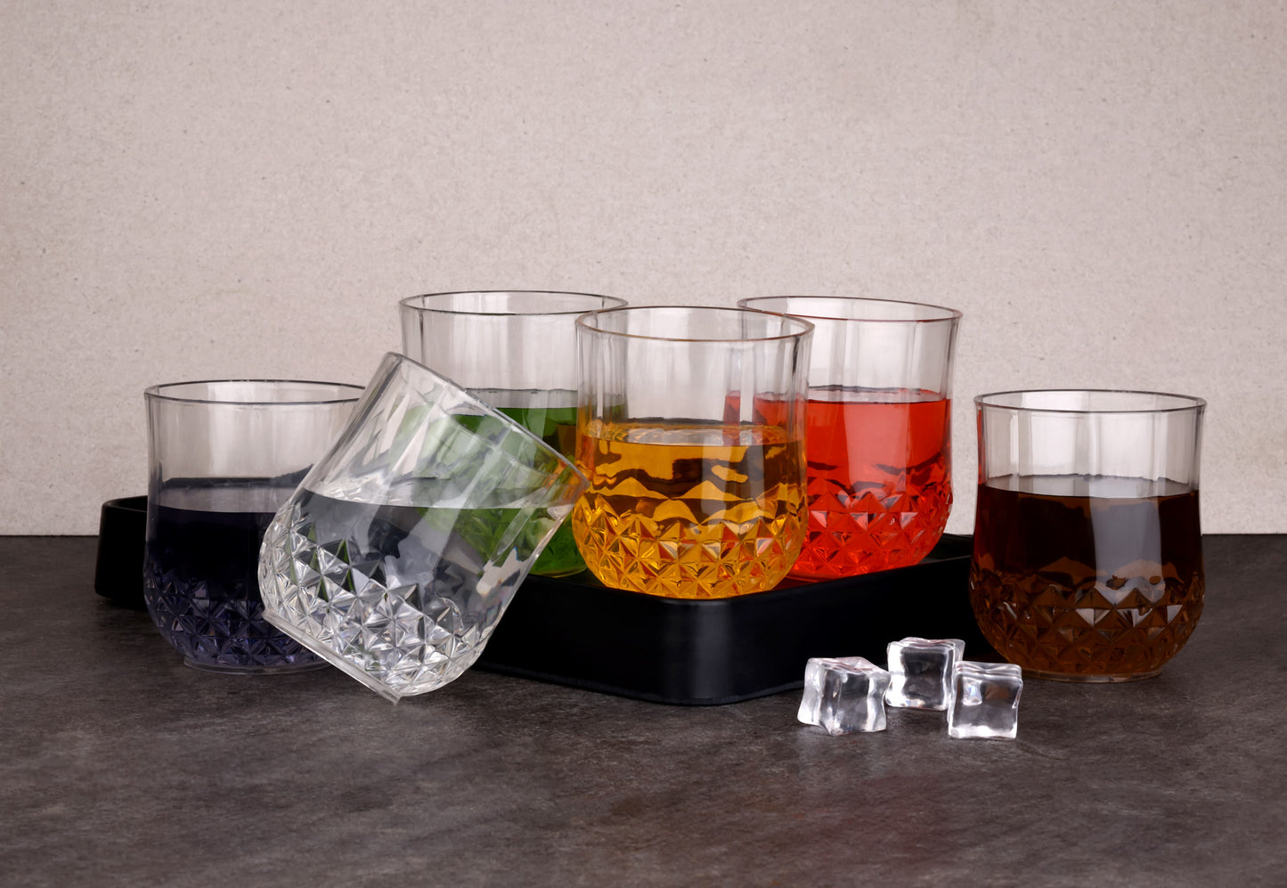 MYSTIC UNBREAKABLE PLASTIC WATER GLASS