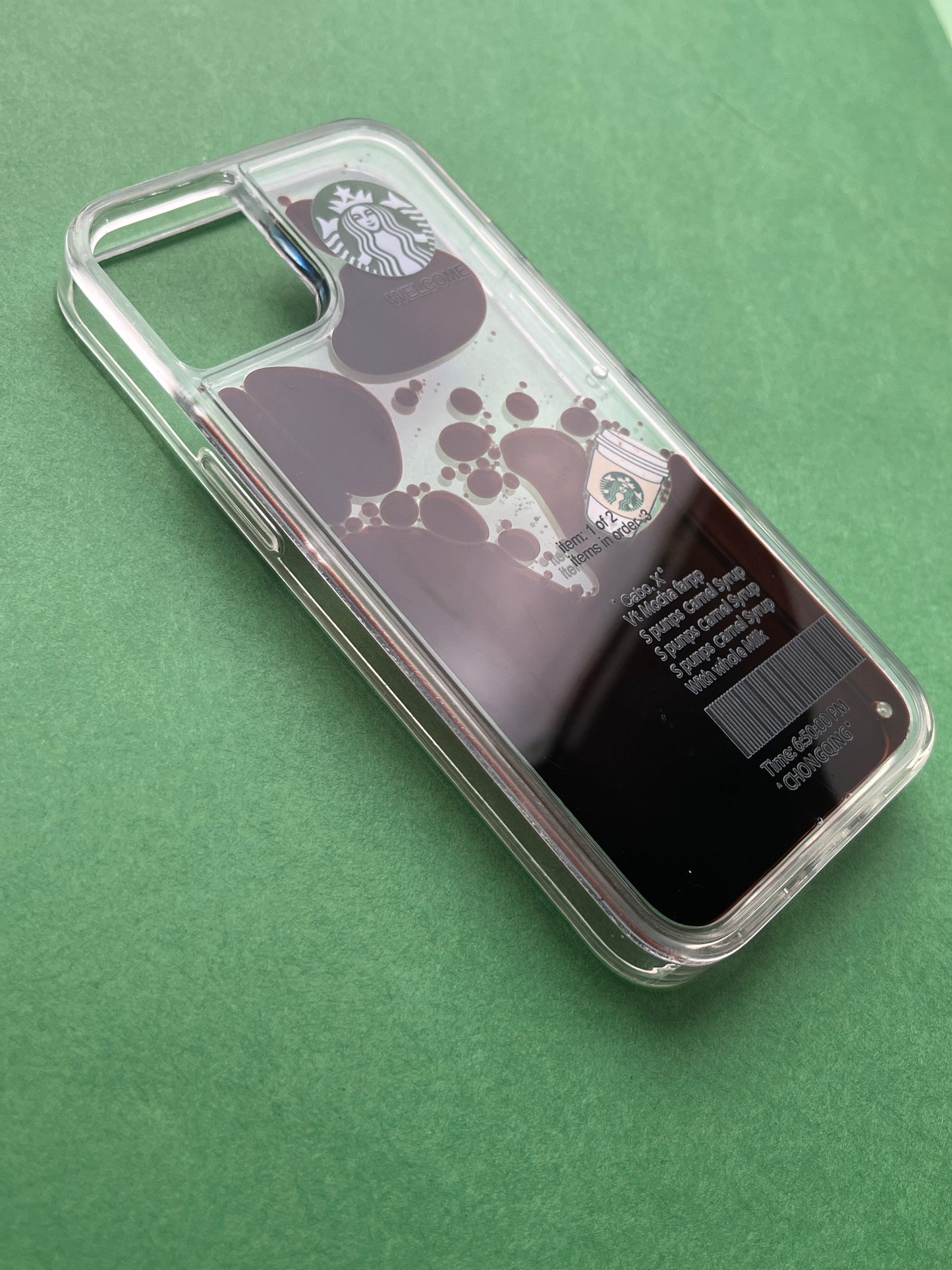 STARBUCK Floating Toy Liquid Case For IPhone