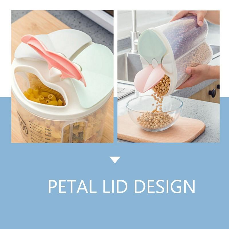 Rotating Kitchen Storage Tank Dry Food Storage Containers