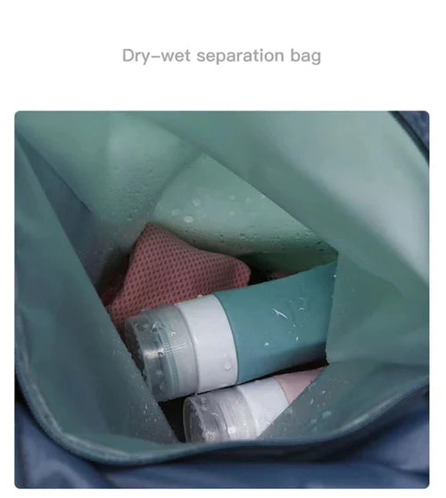 Waterproof Drawstring Gym Backpack Embroidery Lightweight Oxford Shoulders Bag Travel Bag for Women