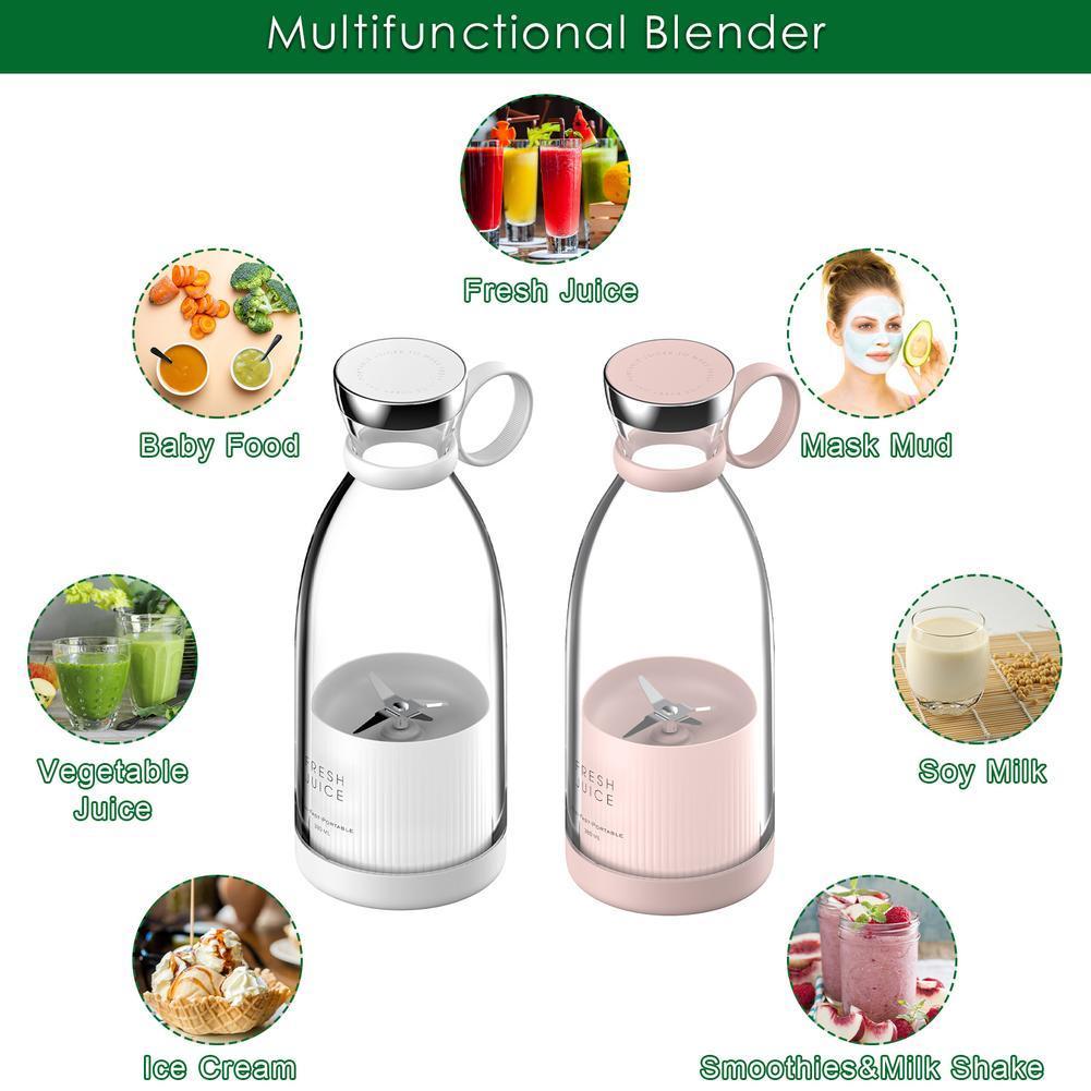 Portable Electric Juicer Blender| Usb Mini Fruit Extractor | Portable Juicer | Juice Maker Machine | Gym Health Blender