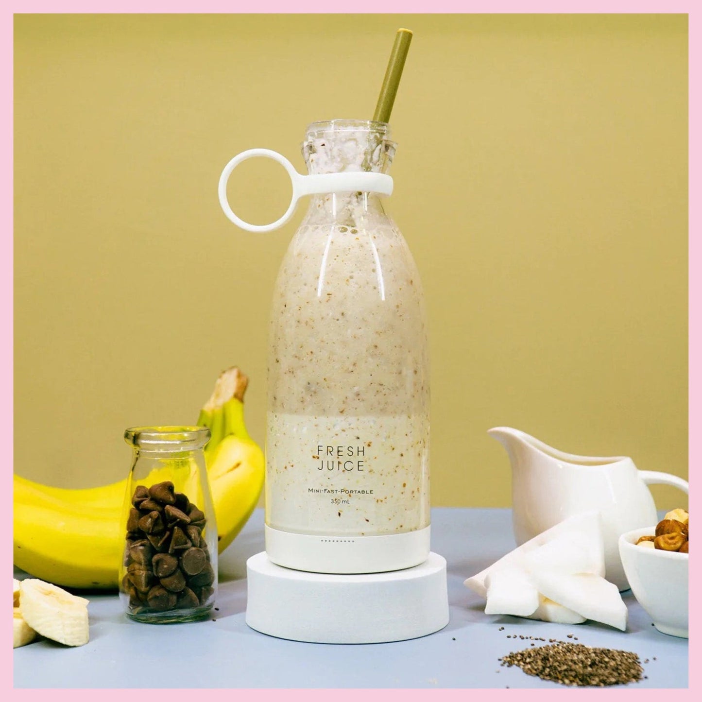 Portable Electric Juicer Blender| Usb Mini Fruit Extractor | Portable Juicer | Juice Maker Machine | Gym Health Blender