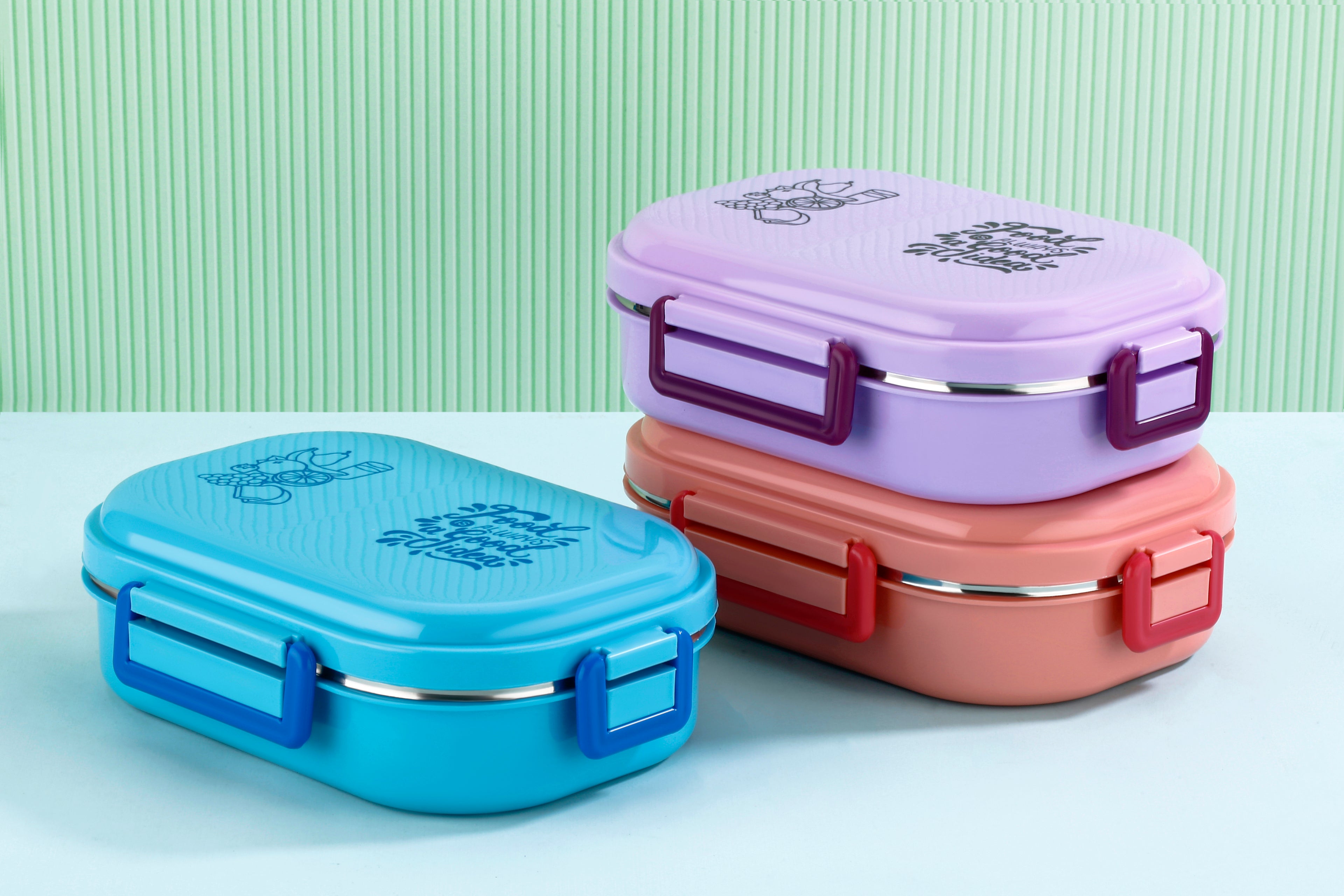 New Steel Lunch Box Set