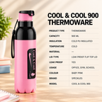 Baby Pink Cool & Cool 900ML Thermoware