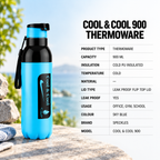 Sky Blue Cool & Cool 900ML Thermoware