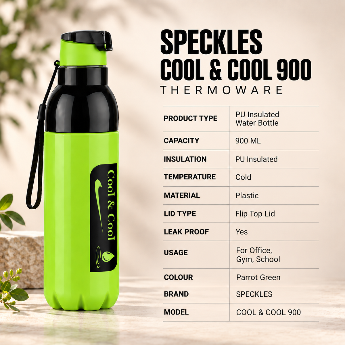 Speckles Cool & Cool 900ML Thermoware