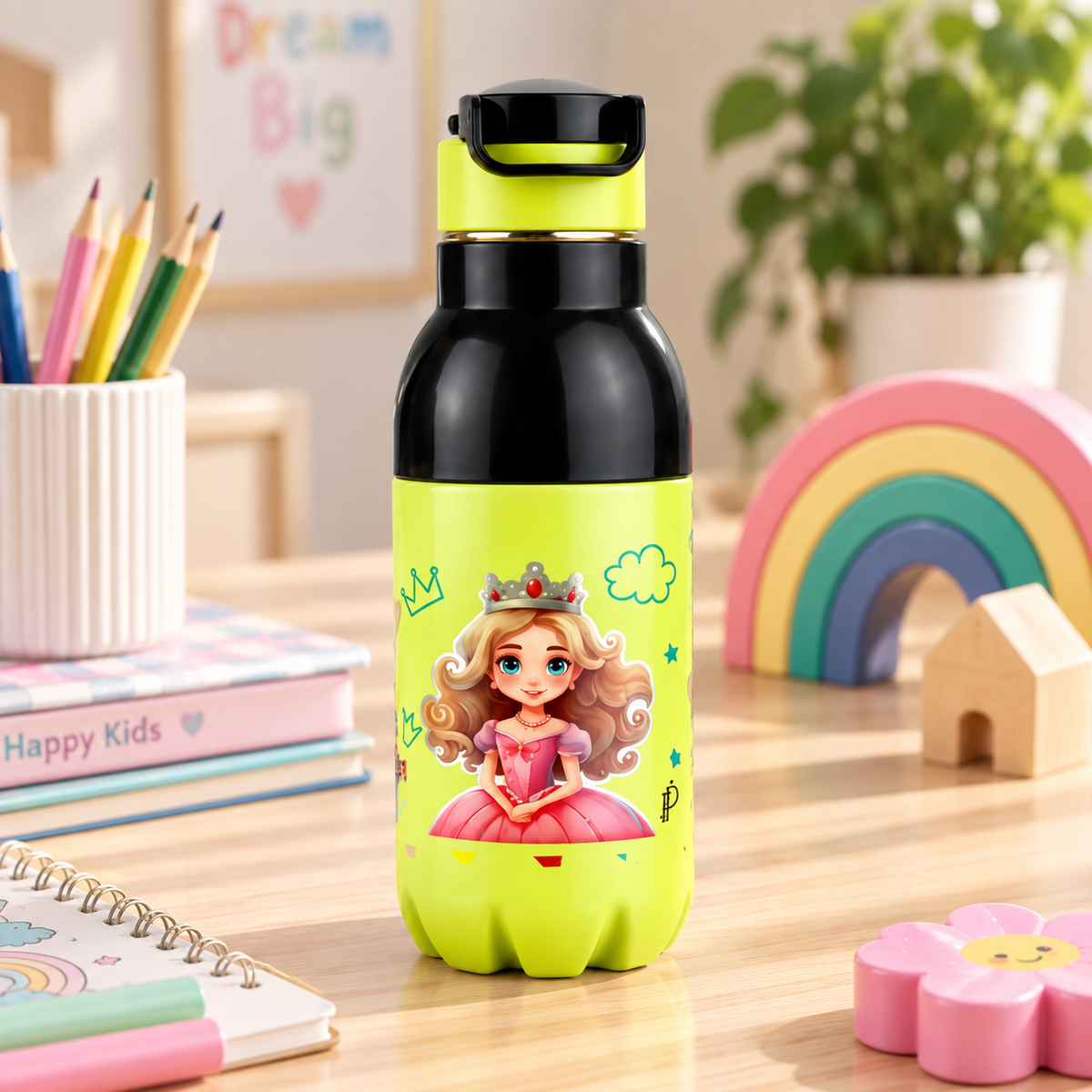 Parrot Green Speckles Kids Craft 600ML Thermoware