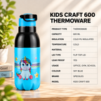 Sky Blue Kids Craft 600ML Thermoware
