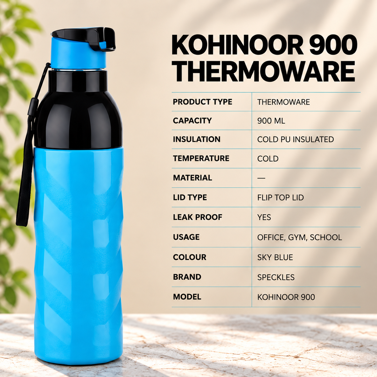 Sky Kohinoor 900ML Thermoware