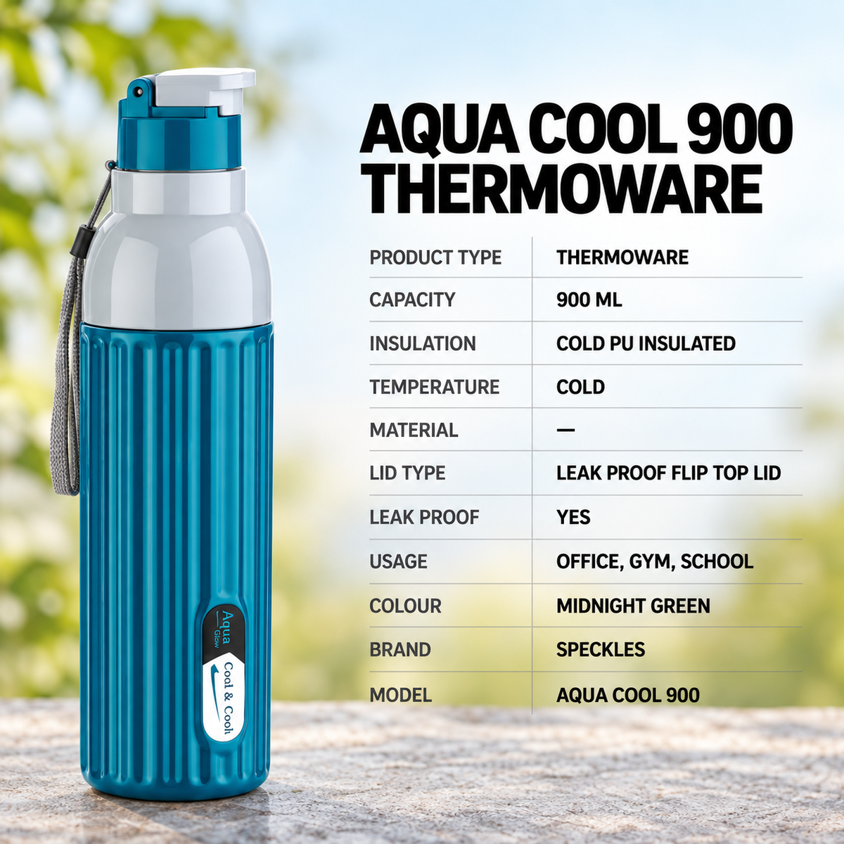 Dark Sky Aqua Cool 900ML Thermoware
