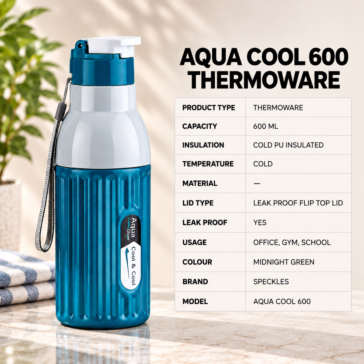 Dark Sky Aqua Cool 600ML Thermoware