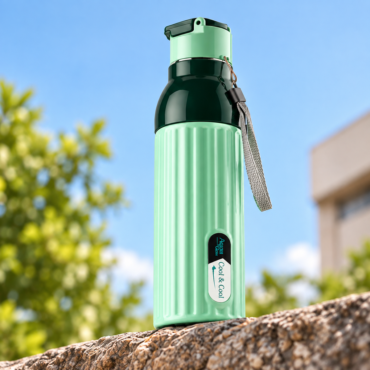 Green Speckles Aqua Cool 900ML Thermoware