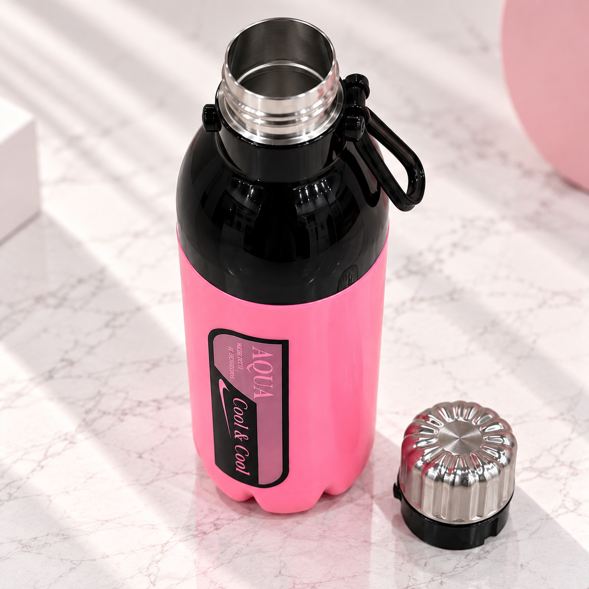 Red & Pink Insulated Water Bottle