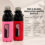 Red & Pink Insulated Water Bottle