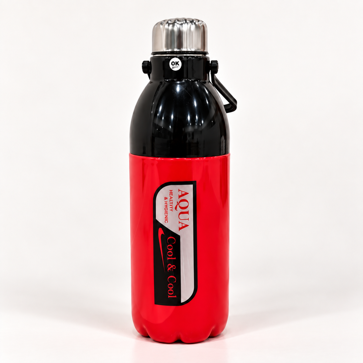 Red & Black Insulated Water Bottle