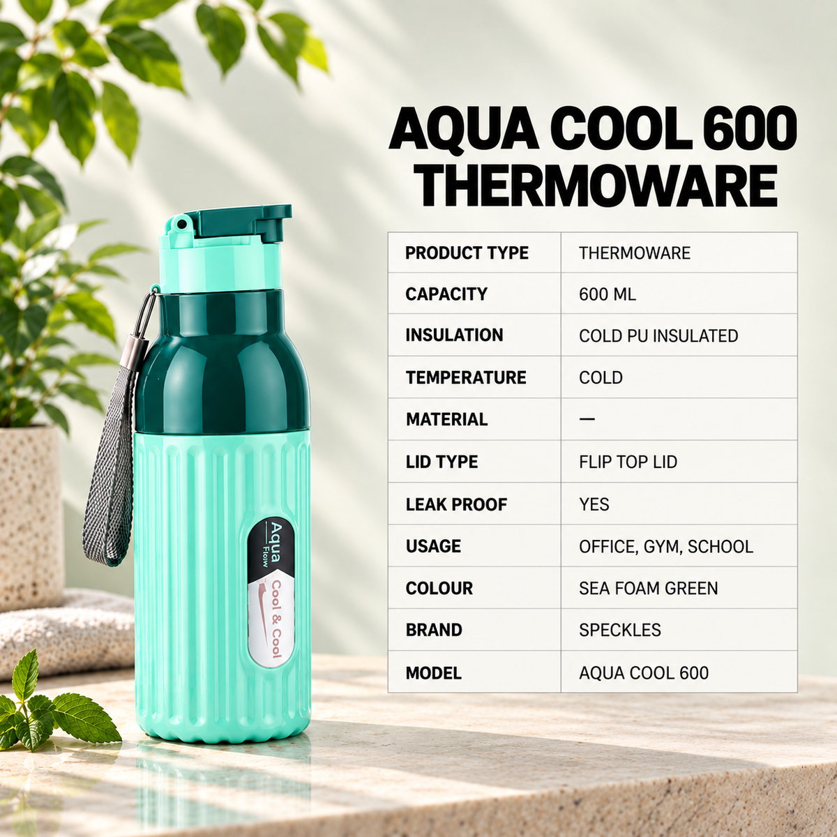 Aqua Cool 600ML Thermoware