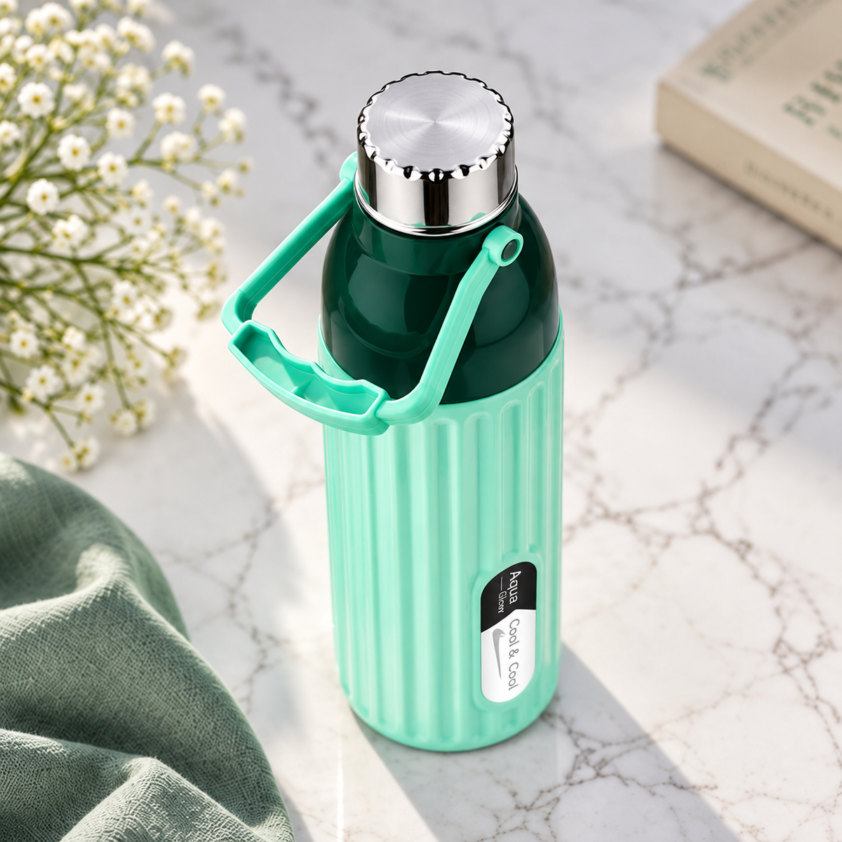 Dark Green Aqua Cool 1100ML Thermoware