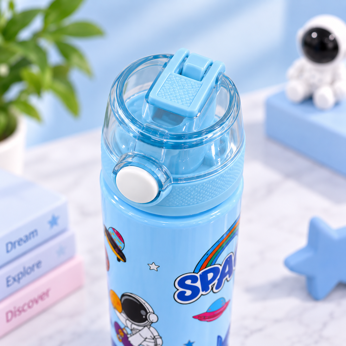 Speckles Space Theme Printed Leakproof Sipper Bottle