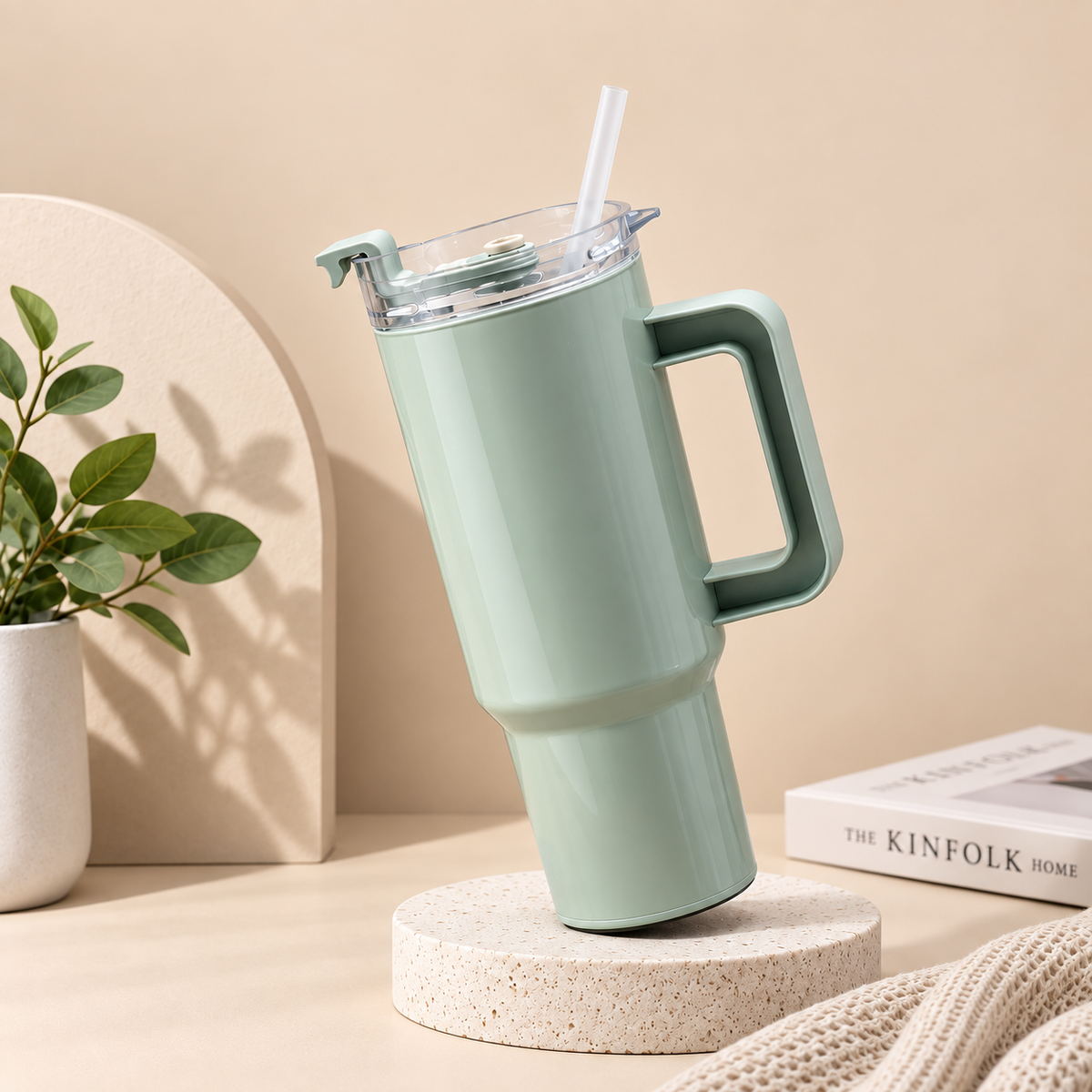 Sage Green Travel Tumbler